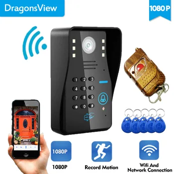 Dragonsview 1080P IP Video Ukse Telefon Smart Wireless Wifi Video Intercom Uksekell Kaamera Süsteemi Lukk Ukse Juurdepääsu Kontroll