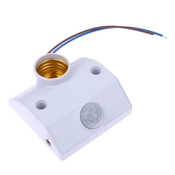 E27 AC 220v 50/60HZ 5LUX Motion Sensing Lüliti Infrapuna Liikumisandur Automaatne Valguse Lamp Omanik Lüliti Valge