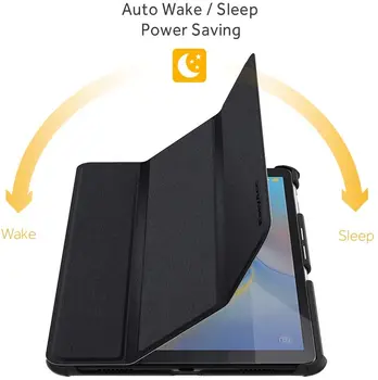 EasyAcc Samsung Tab 10.5 Juhul Ultra Õhuke Õhuke Kest Trifold Seista Kaas koos Kirka Tagasi Auto Wake & Sleep 10.5 tolli