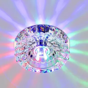 Ees Rõdu, Veranda Crystal Kerge Kaasaegne Flush Mount Väike LED Ülemmäära Valgus Kunsti Galerii Teenetemärgi Koridorid põhjal Võistluskalendri