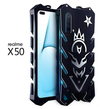 Eest OPPO Realme X50 Luksus Uute Raskeveokite Armor Metall-Alumiinium-Tagasi Puhul Realme X50 Pro Back Case