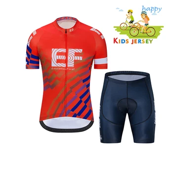 EF Meeskond 2019 Jalgrattasõit Jersey Lühikesed Varrukad Suvel Hingavad Püksid, Rinnatüki Jalgratta Riided Kiire Kuiv Lapsed Roupa Ciclismo Maillot