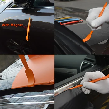 EHDIS Vinüül Wrap Auto Magnet Vitsutama Kaabits Set Auto Kleebis Stiil Vahend Komplekt Carbon Fiber Kiletamine Vahend Magnet Rakendus Kaabits