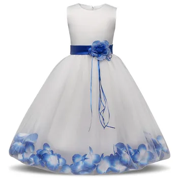 Elegantne lilleneiu Kleit Võistlused Pool Pulm Tülli Kombinesoonid Tüdrukutele Chlidren on Kostüüm Teismeline Õie Tanssiaiset Kleit 10T