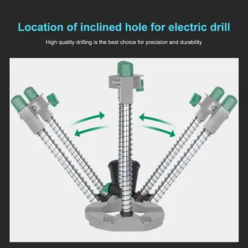 Elektriline Toru Küljest Drill Puur Juhend Omanik Seista Reguleeritava Nurga all, Eemaldatav Käepide DIY Puidutöötlemine tööriist