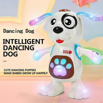 Elektrilised Muusika Tantsu Puldiga Robot Koera Arukad Varajase Hariduse Puzzle Poiss Esture Induktsiooni Mänguasi Sünnipäeva Kingitus