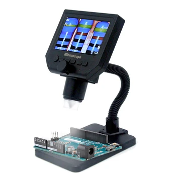 Elektrooniline Digitaalse Mikroskoobi Kaasaskantav LCD jootma jootmine mikroskoobi 8 Led Reguleeritav Sisseehitatud Liitium Aku G600