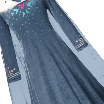 Elsa Tüdrukute Kleit Tuhkatriinu Kleit Tüdrukud Peokleidid Lihavõtted Karnevali Kostüüm Tüdrukud Printsess Kleit Lapsed Riided Sinine