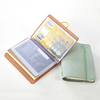 ERAL reisija visiitkaart Raamat+Notepad. Sülearvuti Multifunktsionaalne disain cowhide käerihmaga. Paindlik combinati