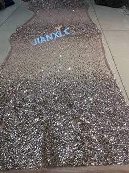 Erilist tikitud võrgusilma materjal glitter prantsuse net pits kangas JIANXI.C-121622 jaoks seksikas kleit
