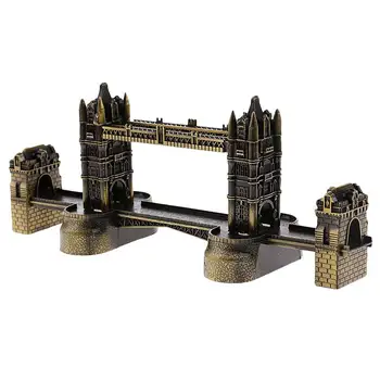 ERMAKOVA London Tower Bridge Kuju Figuriin Retro Metallist Hoone Mudel London Bridge Figuriin Dekoratiivsed Raud Käsitöö-Dekoratsioon