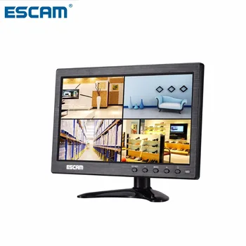 ESCAM T10 10-tolline TFT LCD 1024x600 Monitor VGA HDMI-ühilduvate AV BNC-USB-PC CCTV Turvalisus Kaamera
