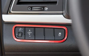 Esitulede lüliti nuppu kate Salongi Liistud ringi auto-styling teenetemärgi osa aksessuaar Hyundai Elantra 2017