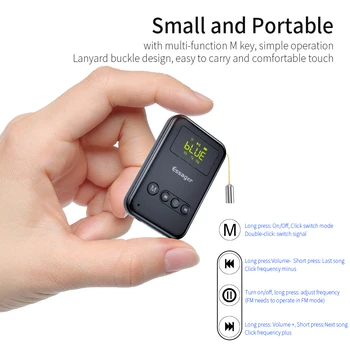 Essager Bluetooth-5.0 Saatja-Vastuvõtja 3.5 mm Jack Aux Audio Traadita Adapter PC-TV Kõrvaklappide Auto Bluetooth Vastuvõtja