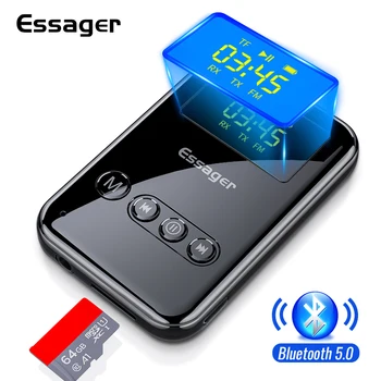 Essager Bluetooth-5.0 Saatja-Vastuvõtja 3.5 mm Jack Aux Audio Traadita Adapter PC-TV Kõrvaklappide Auto Bluetooth Vastuvõtja