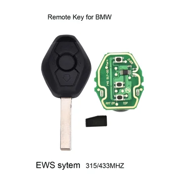 EWS Sytem Auto Serveri Võti BMW E38 E39 E46 X3 X5 Z3 Z4 1/3/5/7 Seeria 315/433MHz ID44 Kiip Võtmeta Sisenemise Saatja
