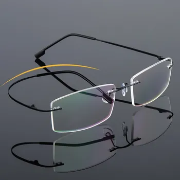 Eyesilove klassikaline meeste Titaani Sulam Rimless lühinägevus prillid naiste Lühinägelik Prillid valmis retsepti prillid -0.50 -6.00