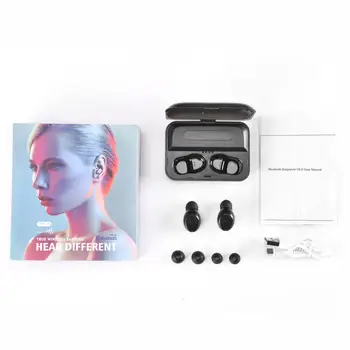 F9 Tõsi, Traadita Earbuds 5D Stereo Bluetooth Kõrvaklapid Mini TWS Veekindel Headfrees koos 1300mAh Power Bank Kõrvaklapid Pk X8 T2c