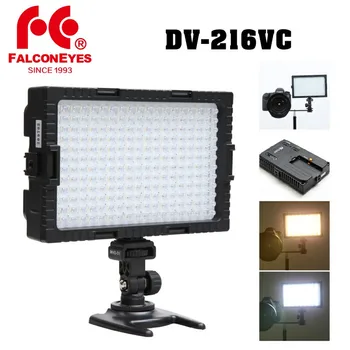 Falcon Eyes DV-216VC 3000-7000k Juhitava LED Video Valgus Lamp Llluminating Fotografeerimine või Filmimine Canon Nikon Kaamera