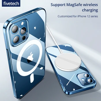 Fivetech iPhone 12 Pro Max Magesafe Juhul Läbipaistev Mobiiltelefoni Puhul Kaitsev Kate Kest iPhone 12 Pro/12Mini/12