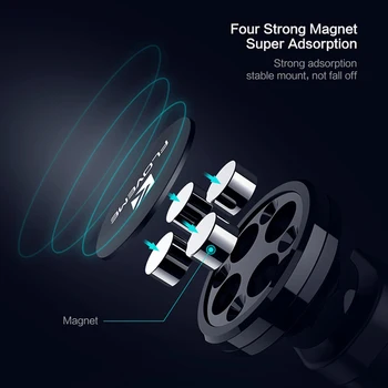 FLOVEME Luksus Magnet Auto Hoidikut Konks Tagumise Istme Peatugi Universaalne iPhone iPad Magnet Stand Omanik Soporte Mount