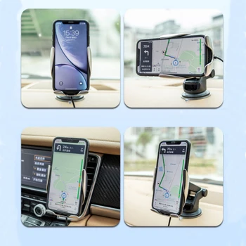 Floveme S5 Traadita laadimise automaatne induktsiooni auto bracket for iphone samsung huawei Infrapuna Sensor Auto Hoidiku air vent