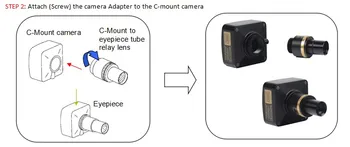 FMA050 Fikseeritud 23.2 Okulaari, et Mikroskoobi Okulaari Adapter
