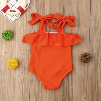 Focusnorm Uus Mood Väikelapse Lapsed, Beebi Tüdrukud Ruffles Bikini Supelpüksid Ujumistrikoo Beachwear Trikoo