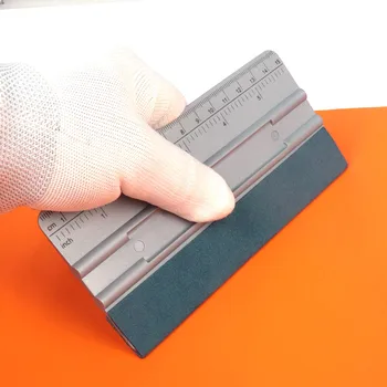 FOSHIO Carbon Fiber Vinyl Skaala Kaabits Vinüül Auto Wrap Film Kleebis Kiletamine Suede Tundsin Kaabitsaga Akent Tint Vahend Puhastamise Tööriist
