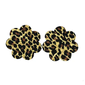 GEOCOCCYX Seksikas kogemus 10 paari (20Pcs) / Leopard Pirukate Tiss Hõlmab naiste aksessuaarid rindade katte riie rinnahoidja padjad