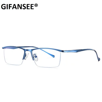 GIFANSEE anti sinine valgus blokeerimine prillid meestele äri metallist raam naiste rimless prillid Arvuti, mobiiltelefoni mängu prillid