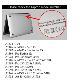 Glitter puhul Macbook Air 13 2020 A2179 Matt Armas Ruumi Sülearvuti Kaas Apple Mac book Air 13 tolli A1932 2018 A1466 2017