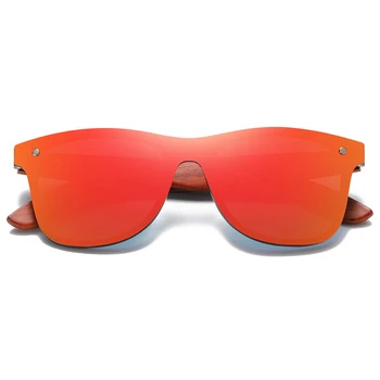 GM Uus Brand Puidust Vintage Päikeseprillid Meestele Polariseeritud Korter Objektiivi Rimless Ruudu Raami Naiste päikeseprillid Oculos Gafas