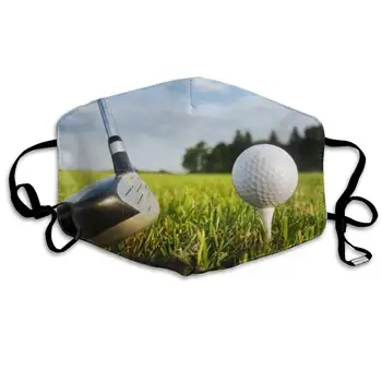Golf Spordi Pestav Korduvkasutatavad Mask, Puuvill Anti Tolmu Pool Nägu Suu Mask Lapsed Teismelised Mehed Naised Reguleeritav Kõrva Kaart
