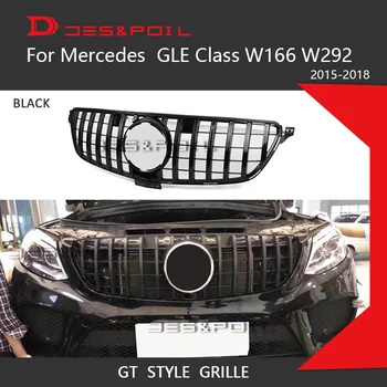 GT-R Iluvõre Eest Mercedes Benz GLE Klassi W166 W292 Kupee MAASTUR Chrome ' i Ees Racing Grill-2018 GLE300 GLE320 GLE350 GLE63 AMG