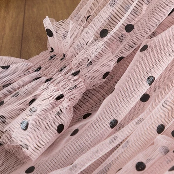 Haldjas Kevadel Tüdrukud Dress Täis Varruka Polka Dots Tüdrukud Printsess Kleit Elegantne Tüdrukud Poole Frocks Kleit Laste Sünnipäeva Kostüüm