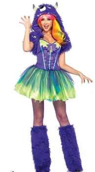 Halloween Cosplay Kostüüm Loomade Cosplay Set Naiste Sexy Roheline Koletis Cosplay Cosutmes Poole Haldjas Carnaval Deguisement 3TK Set