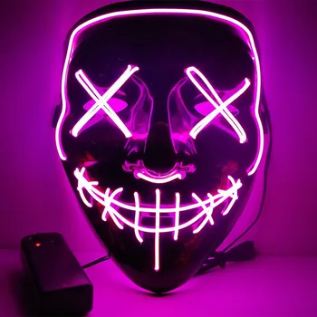 Halloween Cosplay Maskid Segatud Värvi LED Mask Pool Masque Jube Luukere Kuma Maskid Sünnipäeva Cosplay Maskid