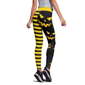 Halloween Naiste Fitness Leggins Jeggings Digital Print Kõrge Vöökoht Treening Push Up Säärised Naised Naiste Püksid Pikad Säärised