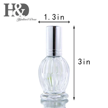 H&D 12tk Klaasi Spray Parfüümi Pudelid Tühjad Korduvtäidetavaid jaoks Eeterlikud Õlid Parfüümi Kanalid gradueeritud pipetid Automaadid Meik Tööriist