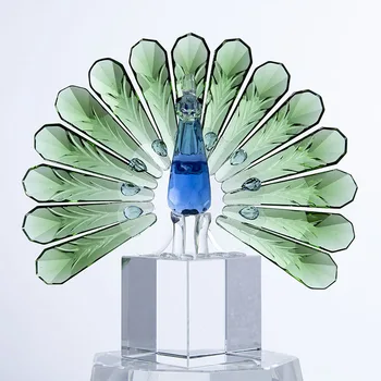 H&D Vahuveini Laekuva Lind Crystal Loomade Kujukeste Miniatuuri Ornament Õnne Skulptuur Home Decor/Jõulud Kingitus