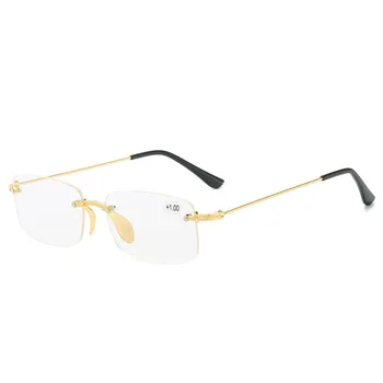 Hd frameless lugemise prillid on teisaldatavad, kaasaskantav, ultra-kerge ja stiilne eakatele