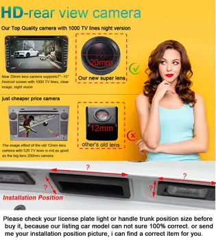 HD veekindel öise nägemise Kaamera 170 Kraadi auto reverse parkimine kaamera FIAT Freemont Dodge journey JCUV 2008-