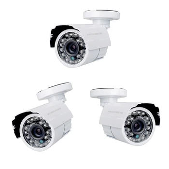 HKIXDISTE 1.0 MP CCTV Turvalisus 720P AHD Kaamera Valge bullet Kaamera Veekindel IP66 Väljas videovalve Öise Nägemise