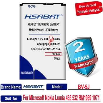 HSABAT BV-5J 2700mAh Aku Microsoft Nokia Lumia 435 Aku 532 RM1069 1071