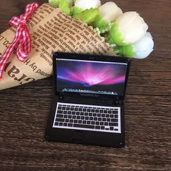 Hulgi-1:12 nukumaja kääbus Mini sülearvuti mööbel mänguasi sobib Uus laekuva Kingitus 2018