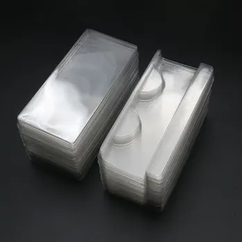 Hulgi-30pcs selge sokke plaate plastikust triangletransparent naarits sokke omanik ripsmete plaadi jaoks ripsmete pakendite kasti ringi puhul