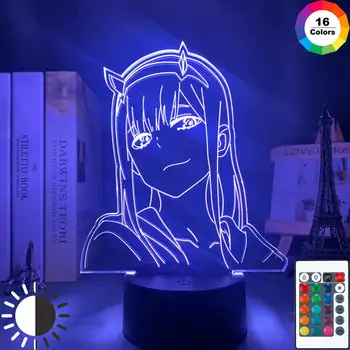 HY 3d Lamp Joonis Nightlight Lapsed Laps Tüdrukud Manga Kingitus Öö Valgus Lambi Anime Null Kaks Darling Selles Franxx