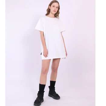 Idanevad Kaua, T-Särgid Kleit Naiste Suvel Esteetiline Kawaii Vintage Kottis Must Valge Puuvillane Daamid Tops Ülepaisutatud Pluss Suurus