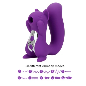 IKOKY Kliitori Köniinsä Stimulaator 10 Sageduse Vibratsiooni Orav Skulptuurid Keele Vibraator Tiss Jobu 10 Imemise Sagedus